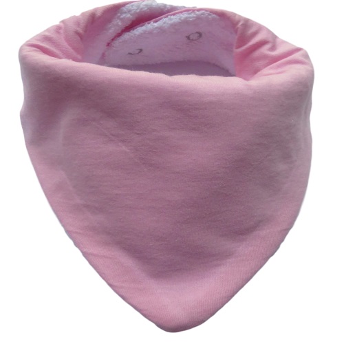 Pink - Handmade Cotton Baby Bib 08
