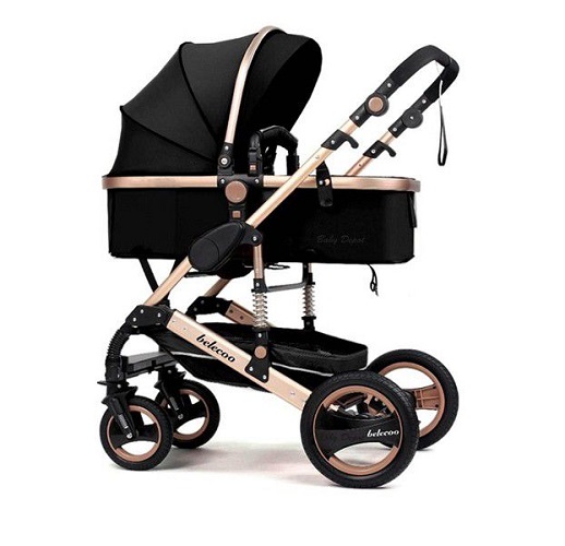 Belecoo Baby Stroller 2 in 1 Foldable Pram Totland